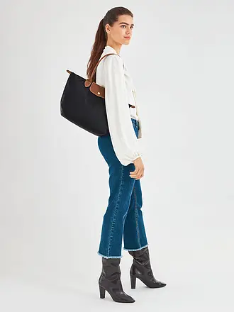 LONGCHAMP | Le Pliage Original Shopper Medium, Cognac | schwarz